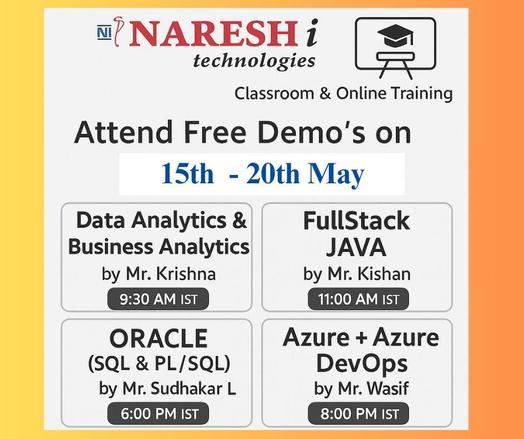 Core Java | Azure | DevOps | Data Analytics