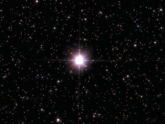 The star Schedar as seen by the Odyssey Pro. 