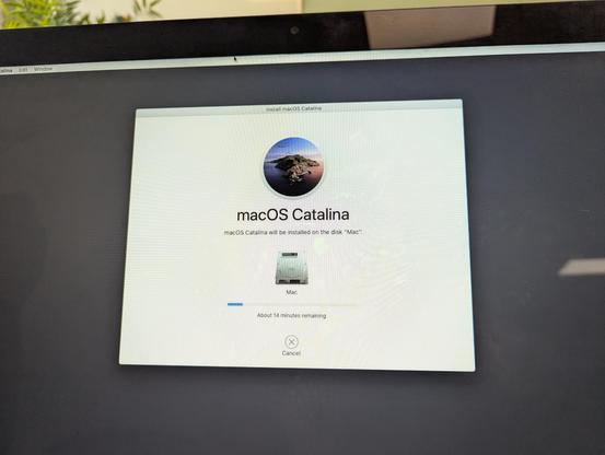 MacOS Catalina rescue/reinstall