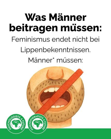 Durchgestrichener Mund eines Mannes.