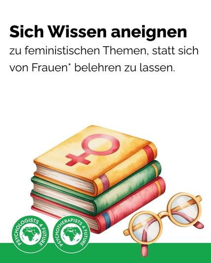 Stapel feministischer Bücher.