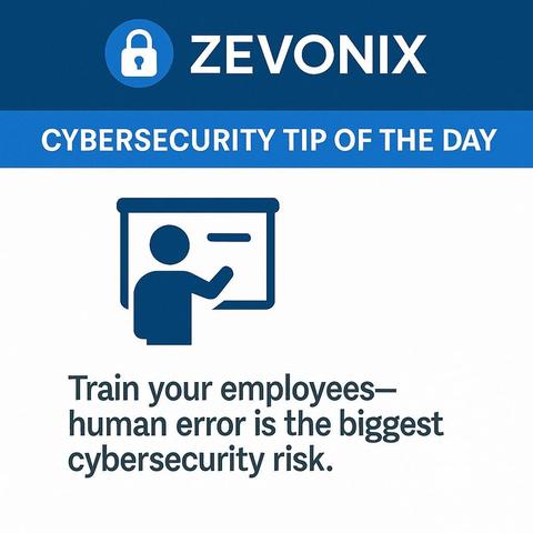 Train your employees—human error is the biggest cybersecurity risk
