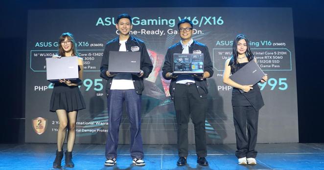 Ann Mateo, ASUS Philippines Business Development Manager Harrison Cheng, Gabriel Padit, and Dexie Diaz.