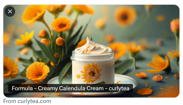 Creamy Calendula Cream - curlytea.com