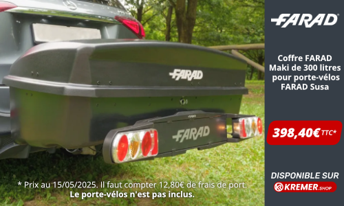 Coffre arrière FARAD Maki de 300 litres
