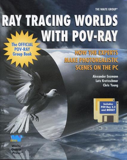 book ray tracing worlds with povrat with flying bird on cover and sky clouds

src https://www.amazon.com/Tracing-Worlds-Pov-Ray-Book-Disks/dp/1878739646