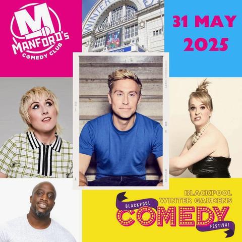 Absolutely buzzing to be part of Manford’s Comedy Club - Gala Night at Blackpool Opera House on Saturday 31st May. 
I’ll be joined by the brilliant Maisie Adam, Emmanuel Sonubi, and your host for the night, the hilarious Hayley Ellis.

Grab your tickets now via Manford’s Comedy Club or the Blackpool Comedy Festival website. 
See you there!