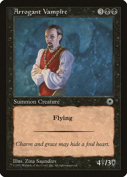 Sassy looking Arrogant Vampire from Magic: The Gathering