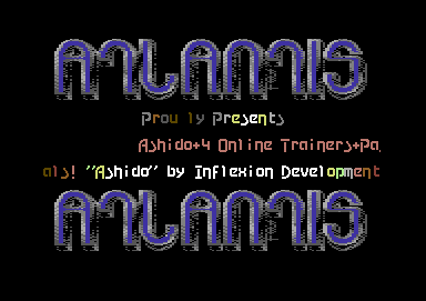 Screenshot of "Ashido" - Crack: Atlantis (ATL) - Published by Krzysztof Dabrowski on Commodore 64 (1995)