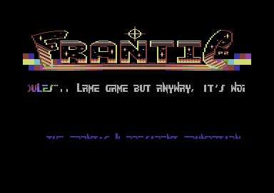 Screenshot of "Modulus" - Crack: Frantic - Published by Systems Editoriale s.r.l. on Commodore 64 (1989)