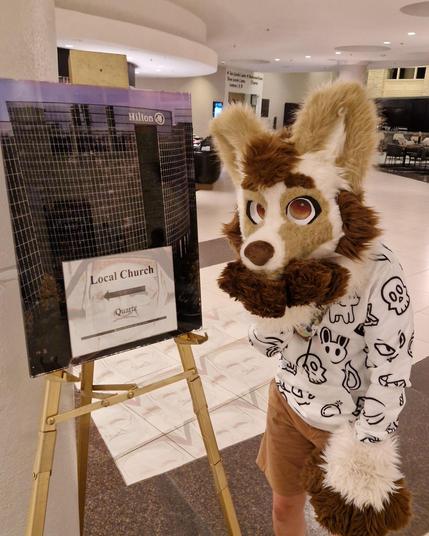 Pawl going to a local church meeting at a hotel in Texas
(Yes, there's a nun meme in the image!)