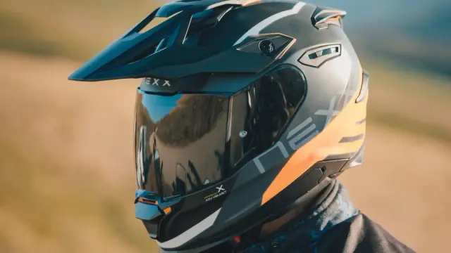 The new NEXX Y.TRAVL adventure helmet is a cost-effective option if you're looking to mix off-road and street riding, or just like the look of dual sport helmets, with prices starting from £179.99.