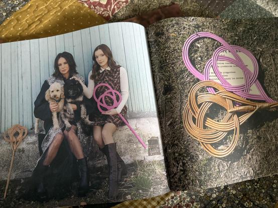 The opened booklet included with the vinyl.