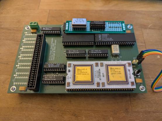 Picture of my DCJ11 SBC - A single board computer using the DEC J11 CPU