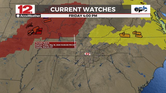 #WDEFWeather #News12Weather - As of 4 PM EDT, no watches posted for the @WDEFNews12 viewing area. Severe threat remains in the forecast for tonight; all severe modes possible. Time to be #WeatherAware and have your #SevereWeatherPlan in place. #StayTuned 
