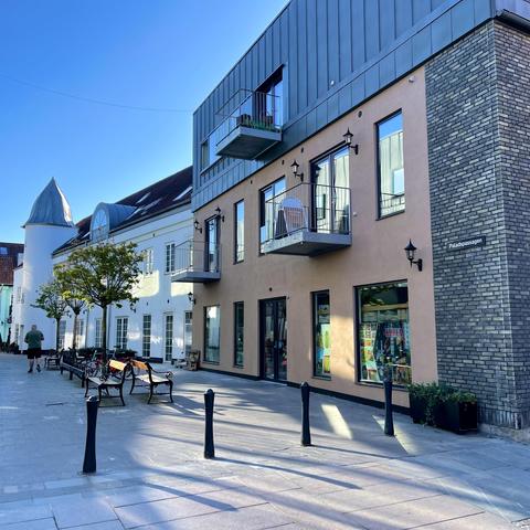 Downtown Vejle in Denmark.