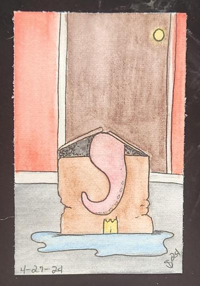 A surprise octopus delivered to your door.