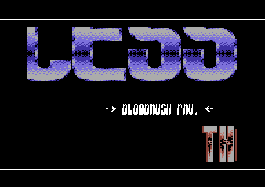 Screenshot of "Bloodrush" - Crack: Success (SCS) - Published by - on Commodore 64 (19xx)