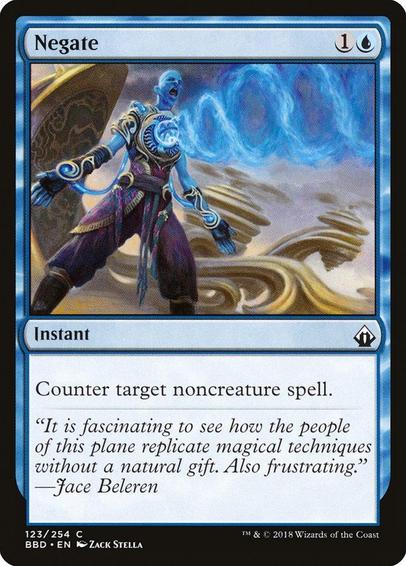 Card Name: Negate
Set: Battlebond
Description: Counter target noncreature spell.
Artist: Zack Stella