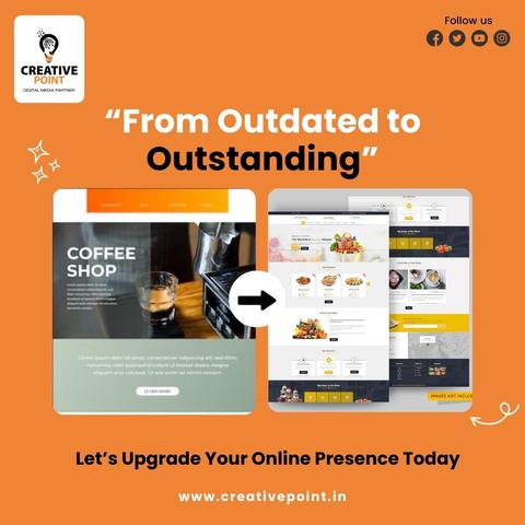 Looking for Website Redesigning in Coimbatore?
Transform your outdated website into an outstanding online experience with CreativePoint! Whether you run a coffee shop or any business, we specialize in giving your website a modern, user-friendly makeover.

✨ Faster Loading
✨ Mobile Optimized
✨ Visually Stunning
✨ SEO Friendly

Let’s upgrade your online presence today.
📍 Trusted for Website Redesigning in Coimbatore