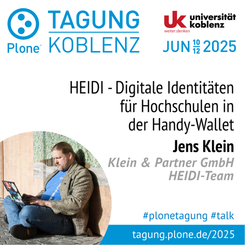 Talk-Infos und Foto von Jens Klein.