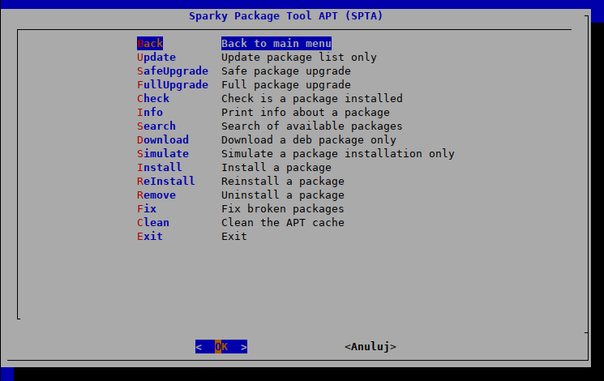 sparky package tool