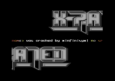 Screenshot of "The Ball Game" - Crack: X-Rated - Published by ESP-Electronic Zoo on Commodore 64 (1991)