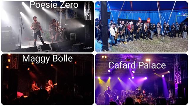 Festival pas loin de Lyon, ambiance punk à chien donc ça change des fachos de Lyon. 
Ça commence avec du rock avec Cafard Palace. 
Ensuite c'est Maggy Bolle de Franche-Comté avec des paroles bien sympa sur de la guitare acoustique et du violon. 
Pour terminer (pour nous, car il reste encore 3 groupes alors qu'il n'est que 23h10) c'est Poesie Zero. 
Pas le bon jour pour avoir mal au dos... 
Toujours cool en concert et les nouvelles chansons passent bien. 
Cadre génial dans les monts du Lyonnais. 
Bravo à l'association Bechamel pour leurs 30 ans.