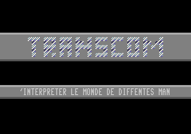 Screenshot of "Roy of the Rovers" - Crack: Transcom - Published by Gremlin Graphics Software Ltd. on Commodore 64 (1988)