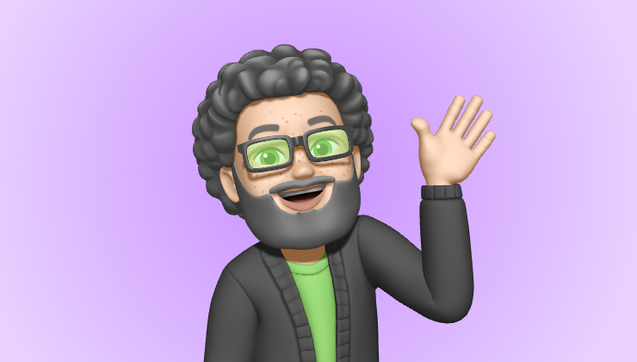 Eddie's memoji waving hi