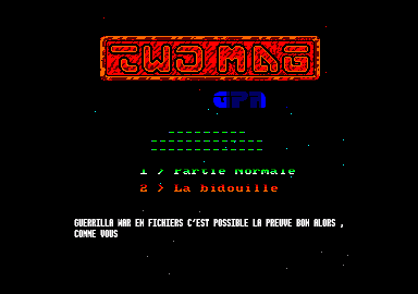 Screenshot of "Guerilla War" - Crack and Trainer: Two Mag - Published by Imagine on Amstrad CPC (1988)