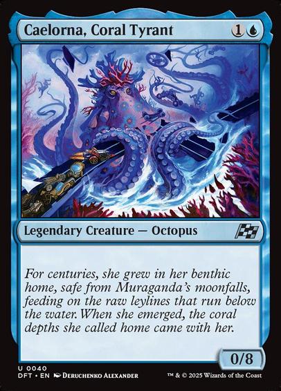 Card Name: Caelorna, Coral Tyrant
Set: Aetherdrift
Description: 
Artist: Deruchenko Alexander