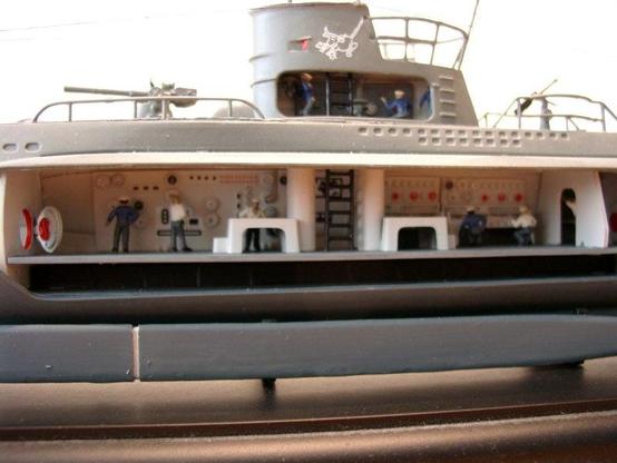 Revell Kriegsmarine U-Boat U-743 1/125 scale model.