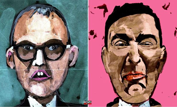 Portraits von den Berufshetzern Julian Reichelt und Boris Reitschuster. Mögen sie auf X bleiben und Mastodon verschonen.
