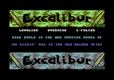 Screenshot of "Tron" - Crack: Excalibur - Published by The Software Studio on Commodore 64 (1989)
