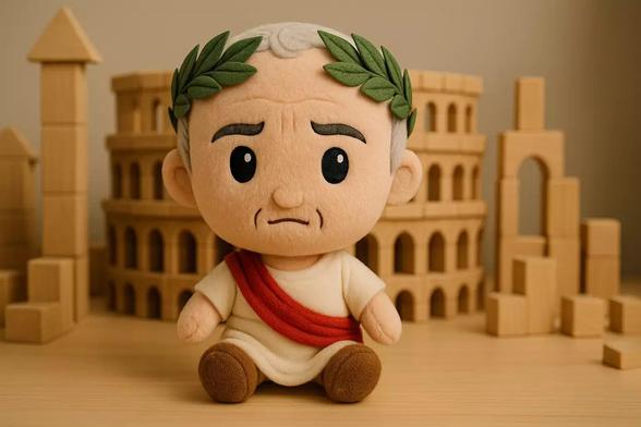 Caesar als Plüschfigur