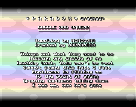 Screenshot of "Bubble and Squeak" - Crack: Prodigy (PDY) - Published by Audiogenic on Commodore Amiga (1994)
