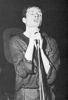 A picture of Ian Curtis from Joy Division