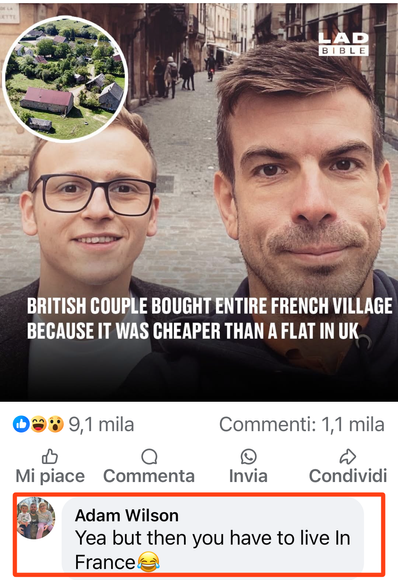 British couple bought entire French village because it was cheaper than a flat in London