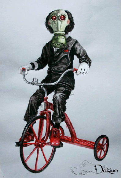 dibujo del personaje de saw