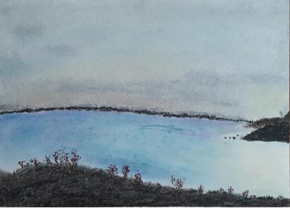 Début de crépuscule 
Pastel - 21x14,9
2023