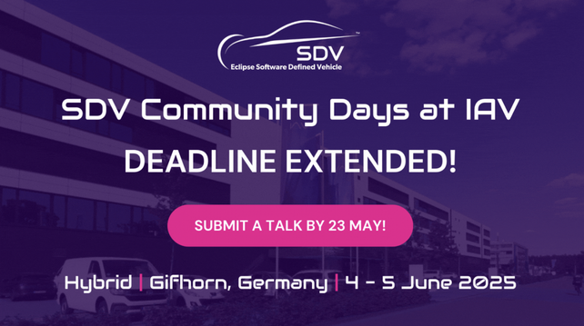 SDV Community Days at IAV - Call for Proposal