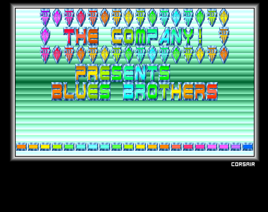 Screenshot of "The Blues Brothers" - Crack: The Company (CPY) - Published by Titus on Commodore Amiga (1991)