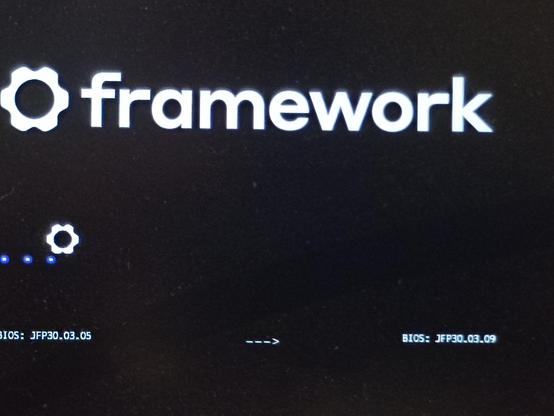 Bios update screen