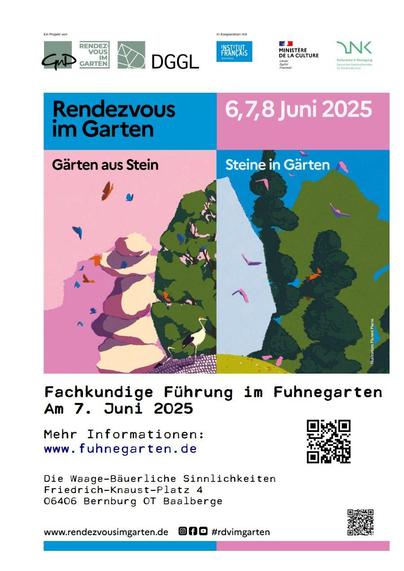 Plakat Rendezvous im Garten