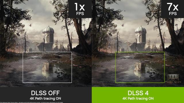 DLSS 4 con Path Tracing de NVIDIA.