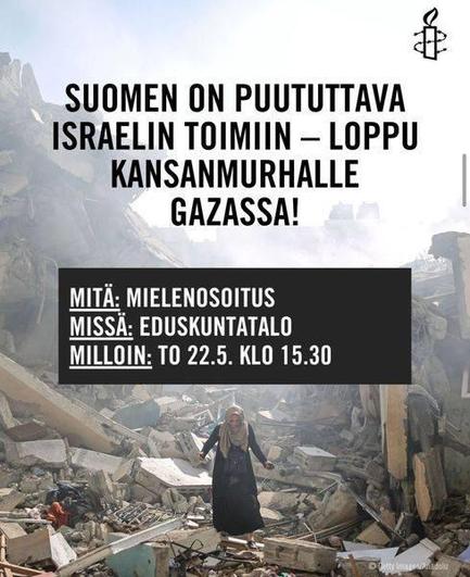 mielenosoitusjuliste 