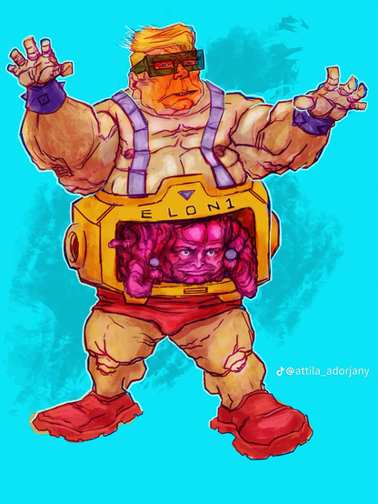 The same illustration but without the words “be cool”
