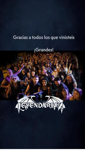 Foto de final de concierto y agradecimiento a todos los que vinisteis