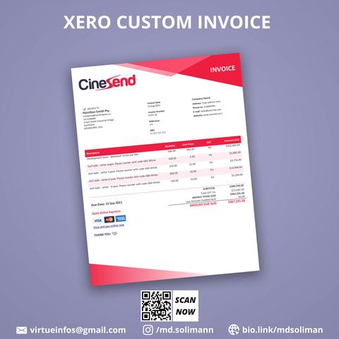 Xero custom invoice template.
Tired of default Xero templates that don't match your brand?

Your documents should speak for your business. I design custom-branded Xero DOCX templates that make you look professional and polished.

😊 Start your free consultation today — let’s build your brand together!